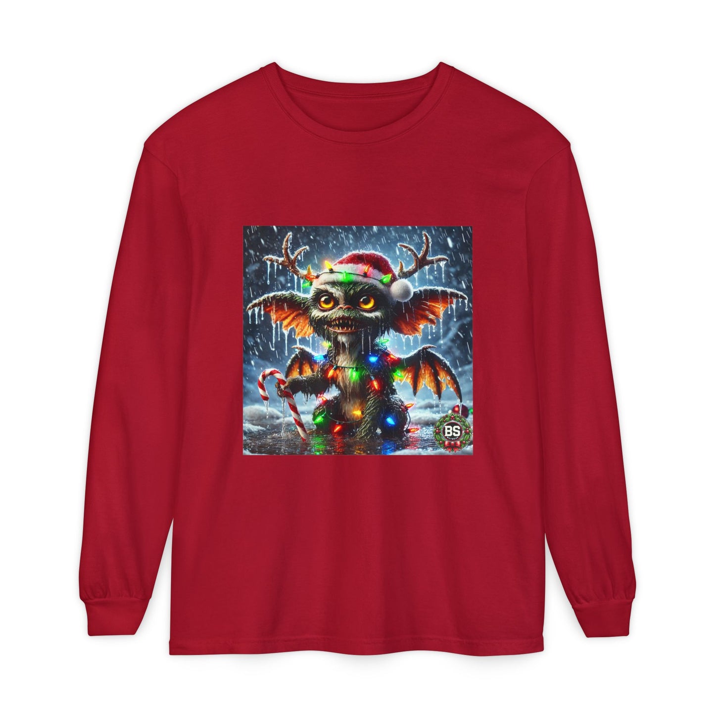 BS WETWEAR WET GREMLIN REINDEER  LONG SLEEVE T-SHIRT