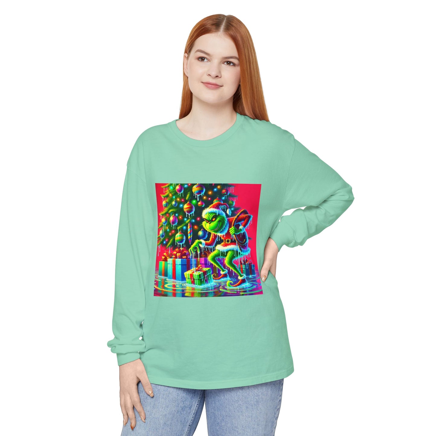 BS WETWEAR GRINCHMAS SOAKED IN STYLE LONGSLEEVE T-SHIRT