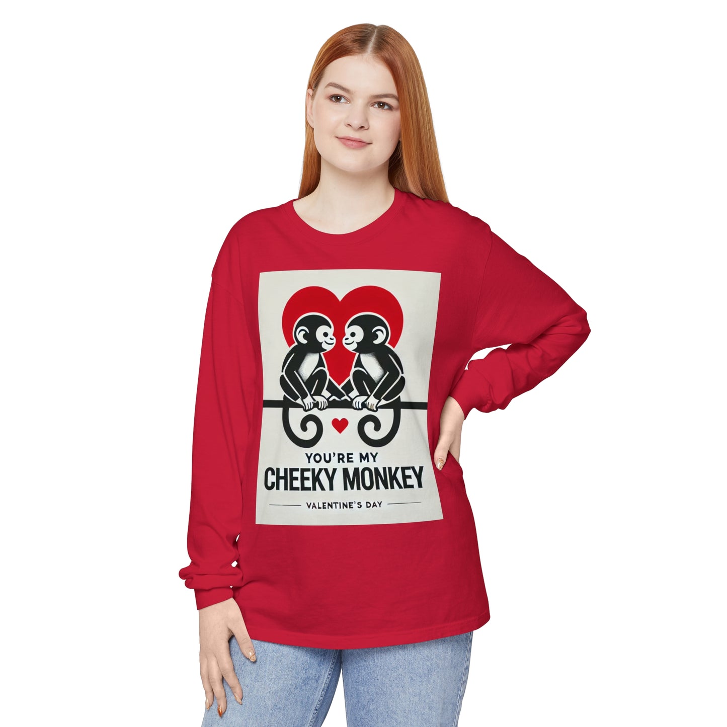 BS WETWEAR DUO MONKEY VDAY LONG SLEEVE T-SHIRT