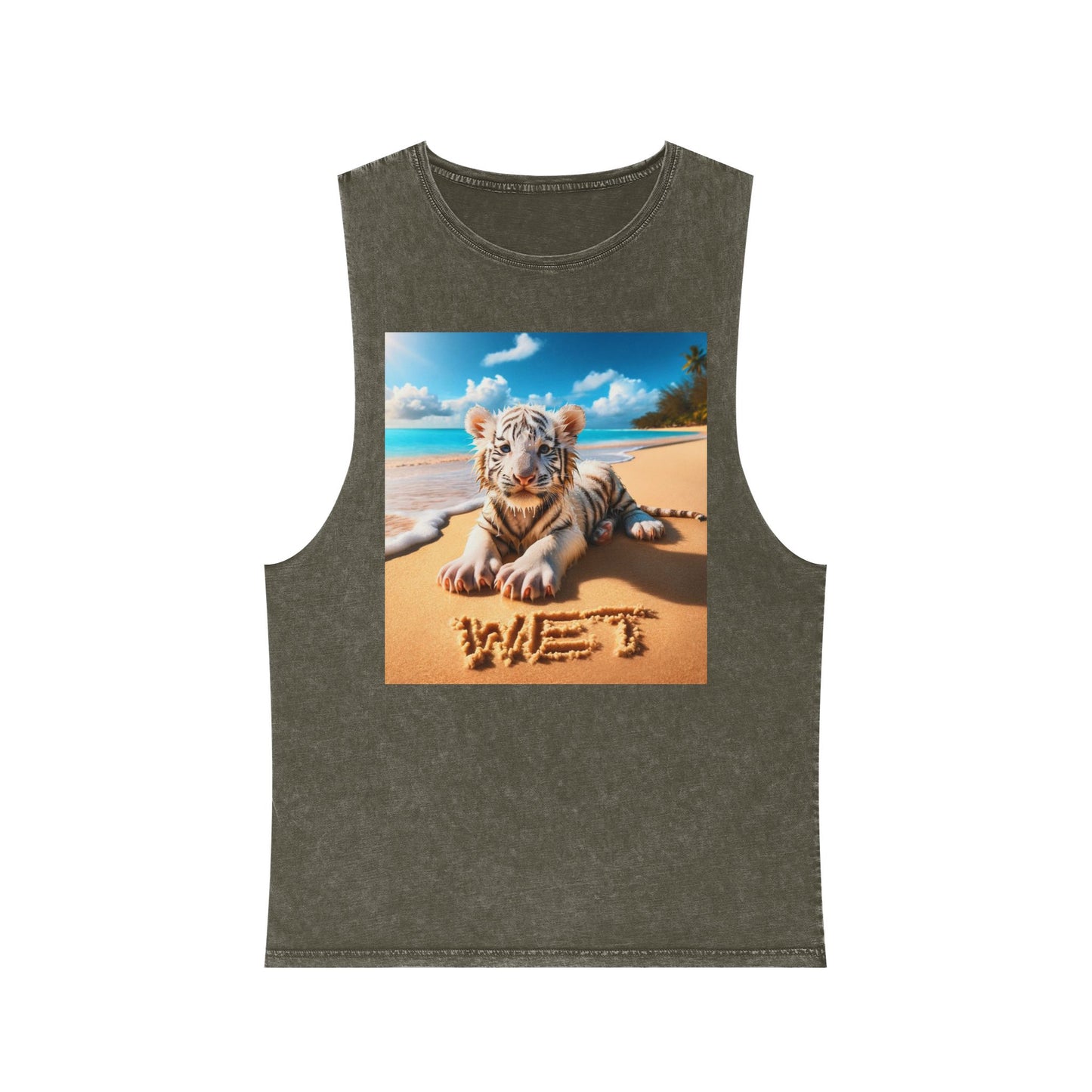 BS WETWEAR WET BABY WHITE TIGER TANK