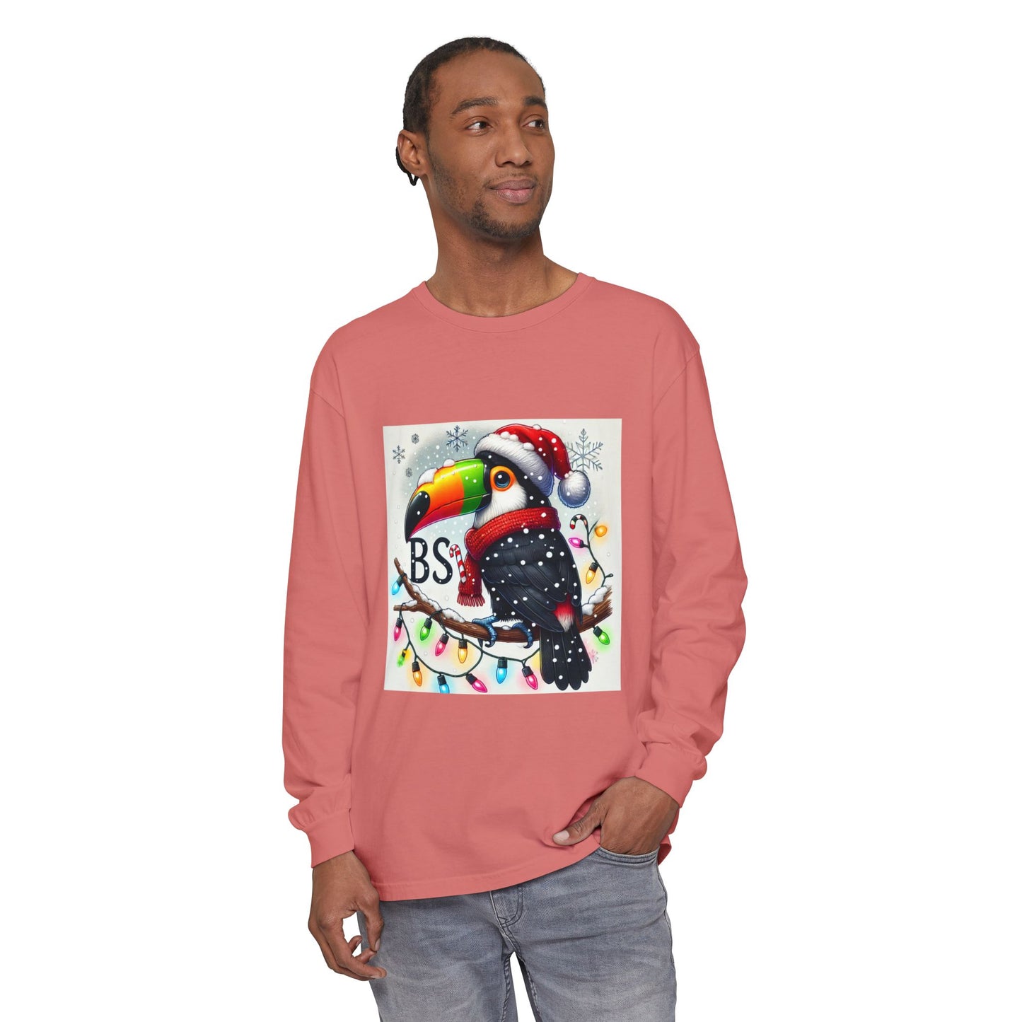 BS WETWEAR  CHRISTMAS TOUCAN LONGSLEEVE T-SHIRT