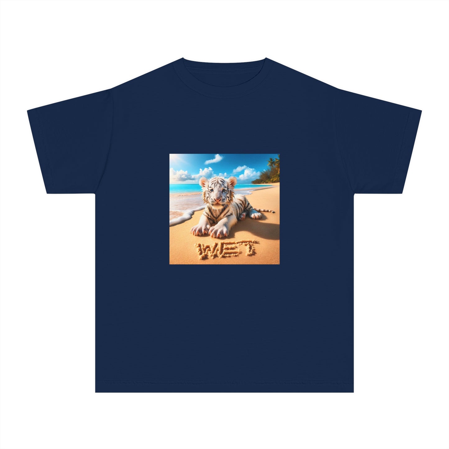 BS WETWEAR KIDS WET BABY WHITE TIGER T-SHIRT