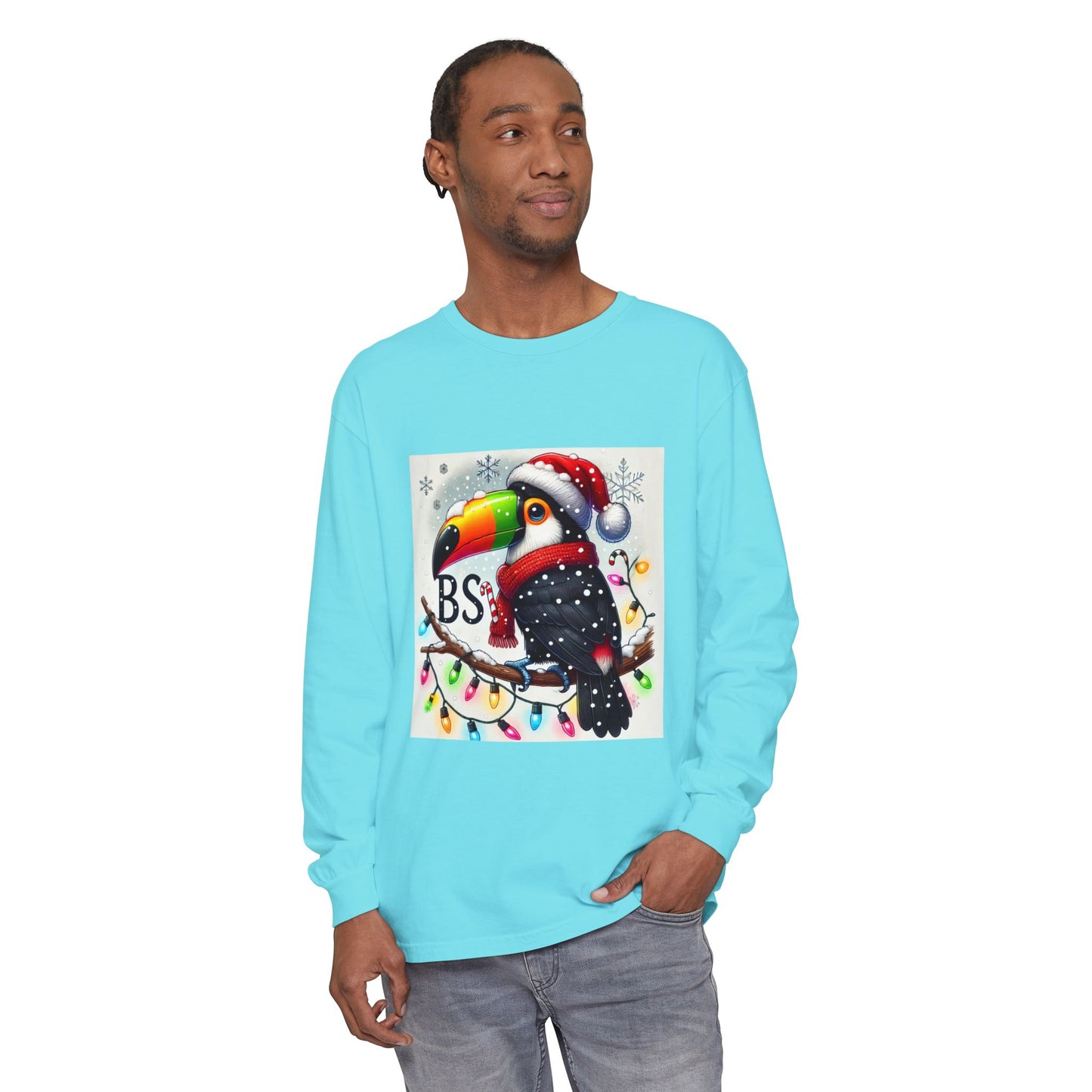 BS WETWEAR  CHRISTMAS TOUCAN LONGSLEEVE T-SHIRT