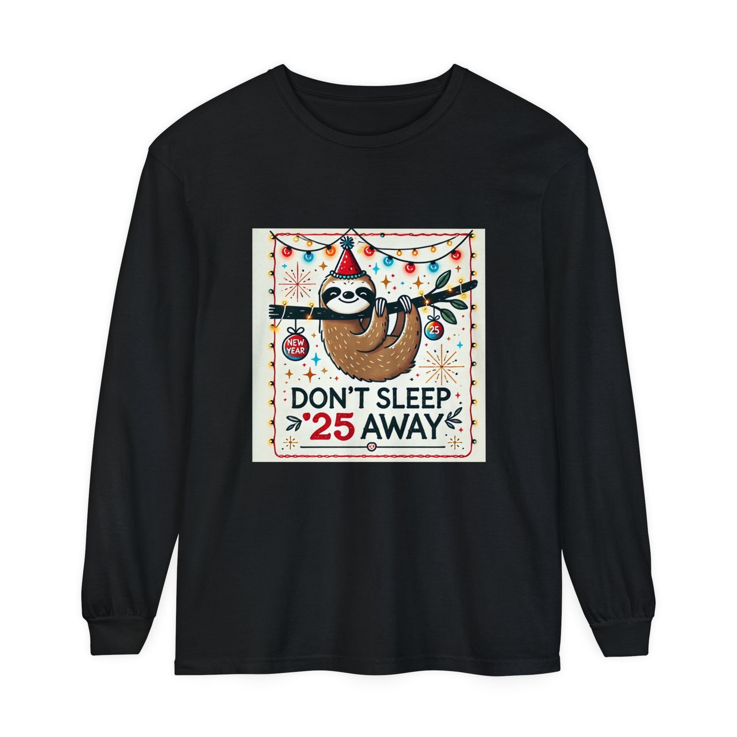 BS WETWEAR STAY AWAKE SLOTH LONGSLEEVE T-SHIRT