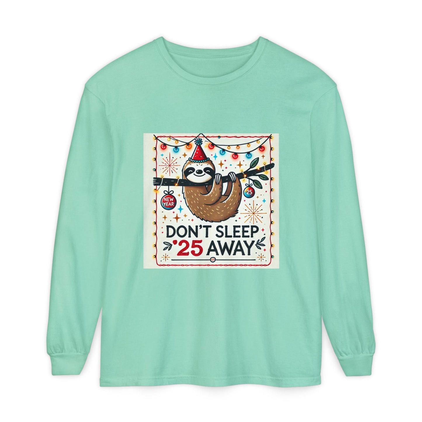 BS WETWEAR STAY AWAKE SLOTH  LONGSLEEVE T-SHIRT