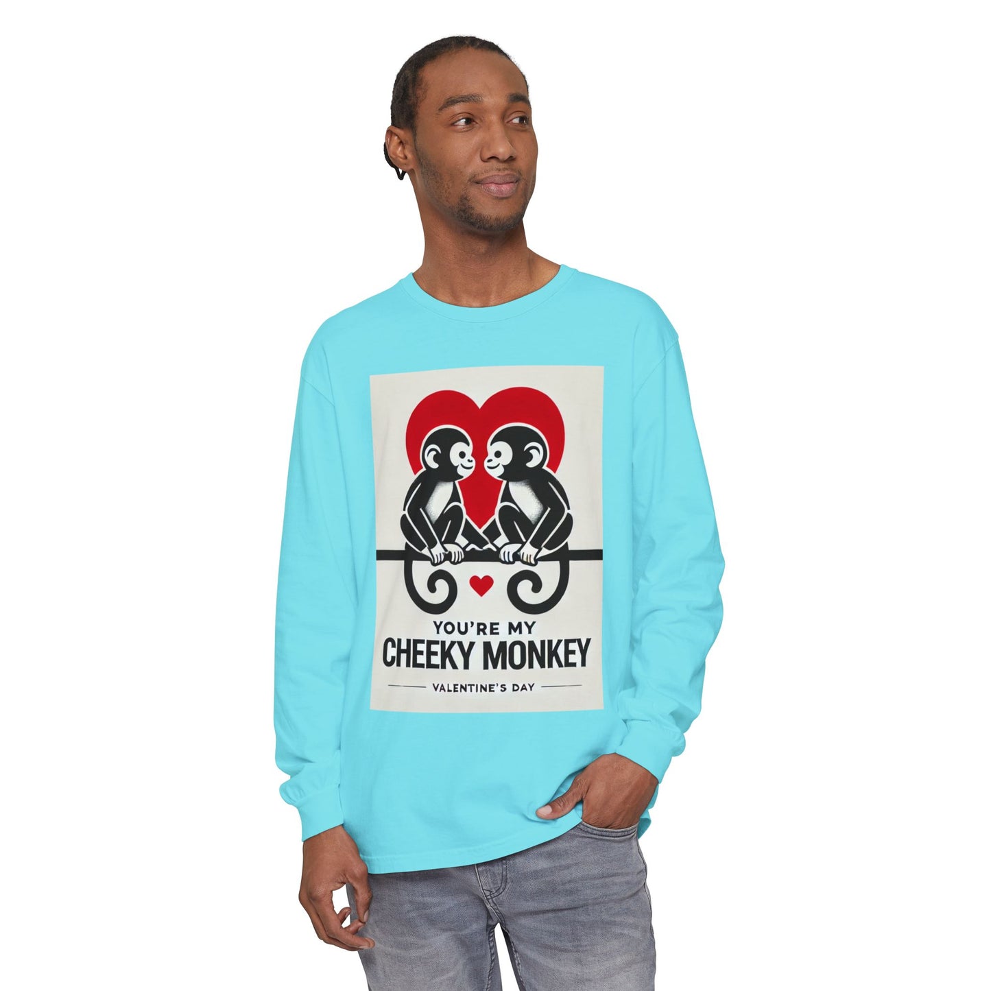 BS WETWEAR DUO MONKEY VDAY LONG SLEEVE T-SHIRT