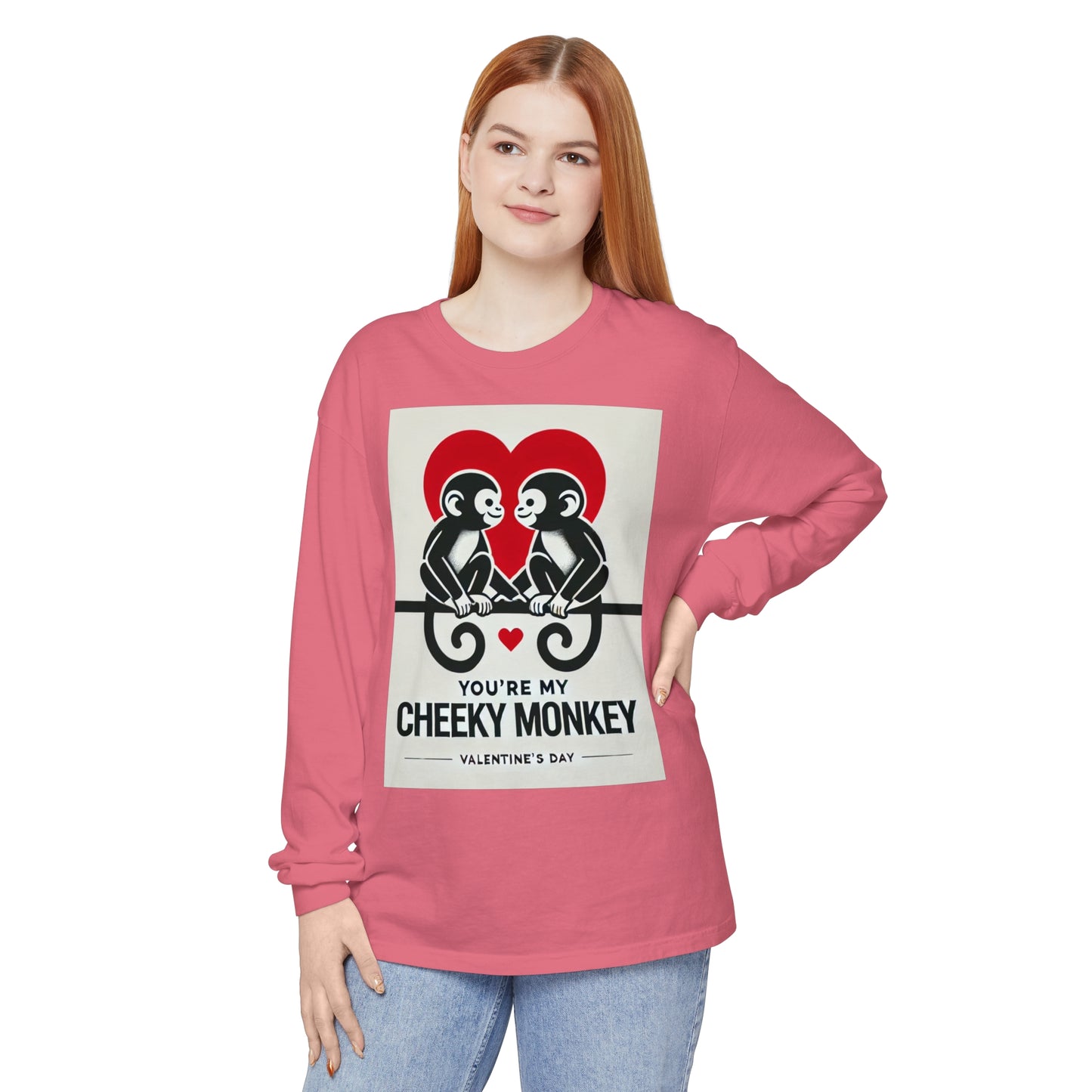 BS WETWEAR DUO MONKEY VDAY LONG SLEEVE T-SHIRT