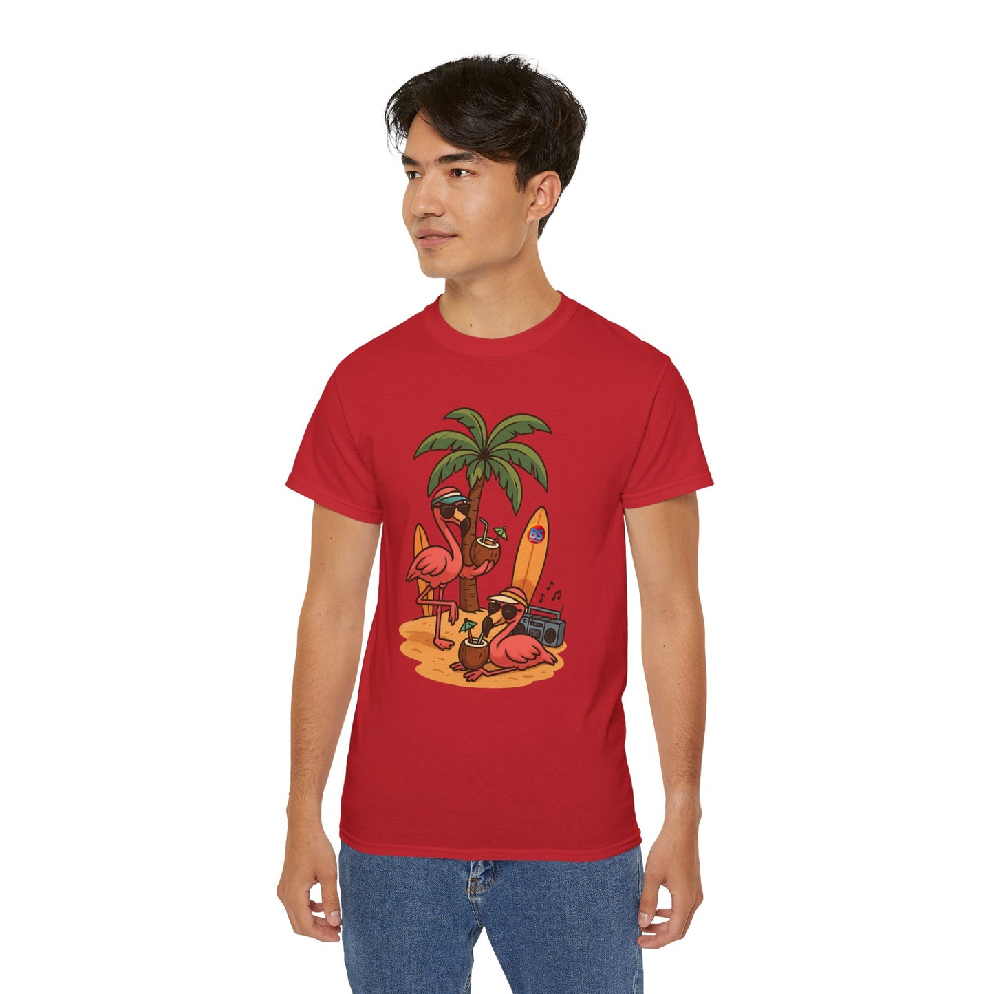 BS WETWEAR FLAMINGO FIESTA MODE T-SHIRT