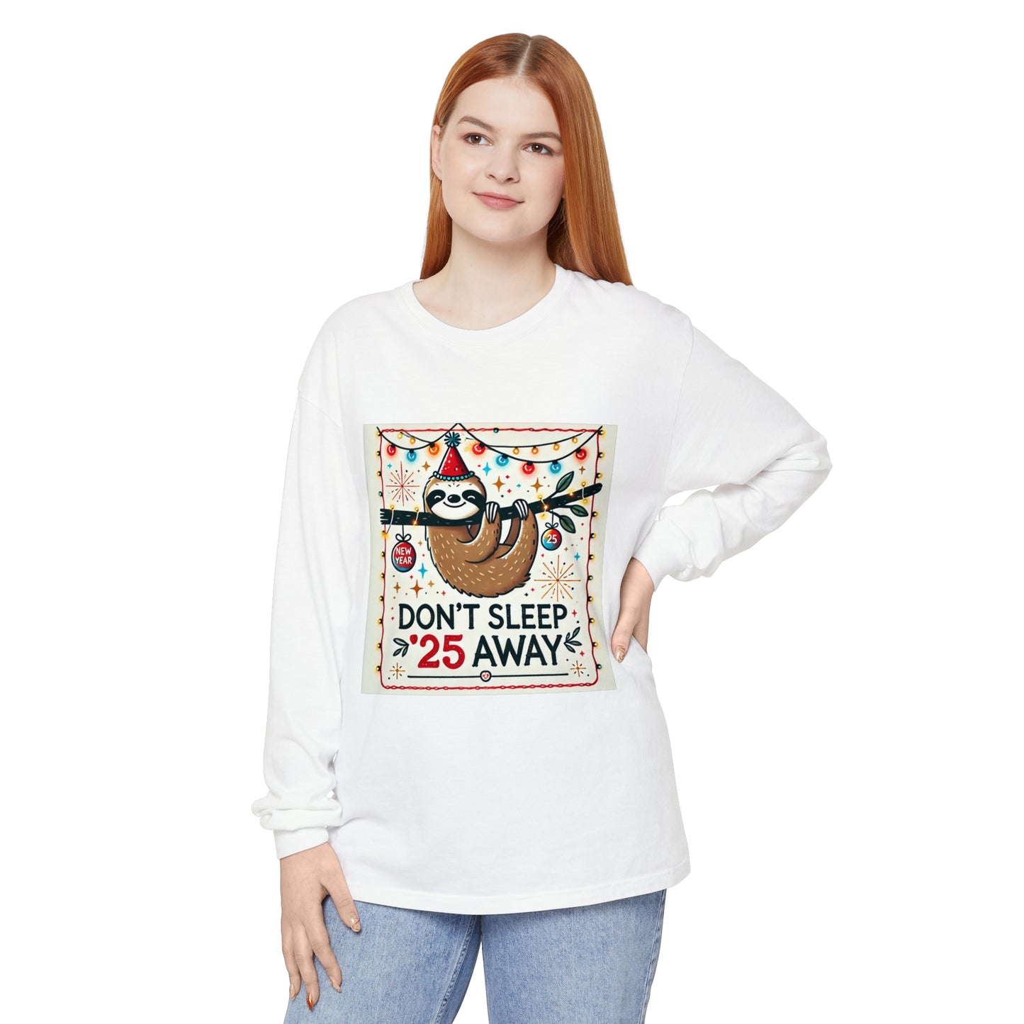 BS WETWEAR STAY AWAKE SLOTH LONGSLEEVE T-SHIRT