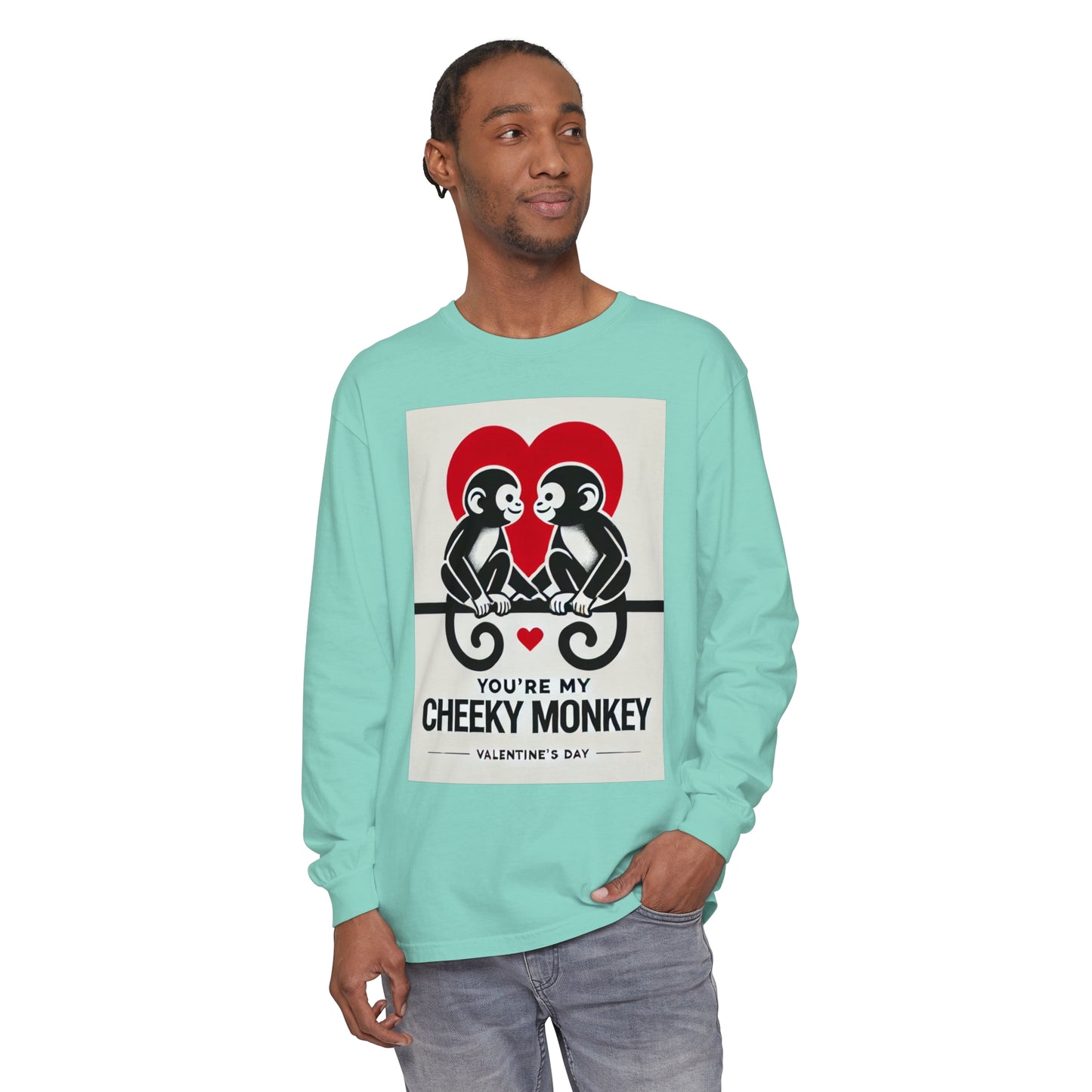 BS WETWEAR DUO MONKEY VDAY LONG SLEEVE T-SHIRT