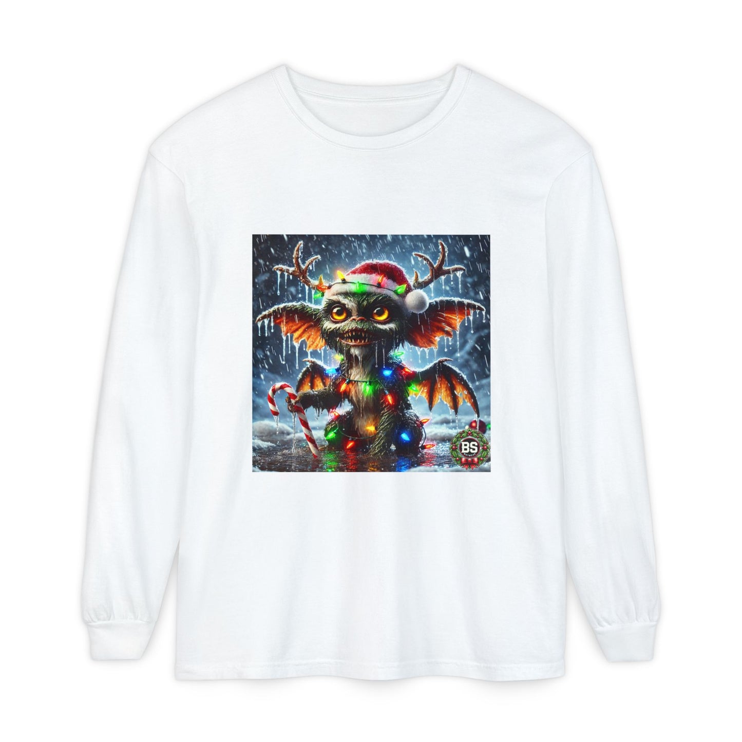 BS WETWEAR WET GREMLIN REINDEER  LONG SLEEVE T-SHIRT