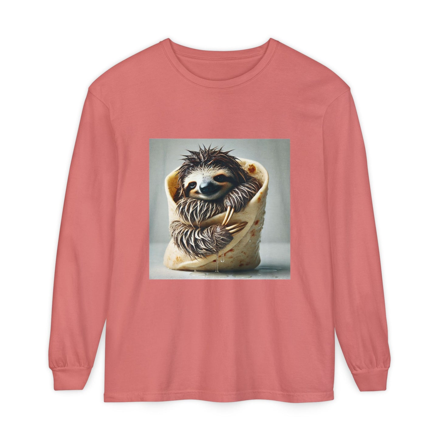 BS WETWEAR SLOTH BURRITO LONGSLEEVE T-SHIRT