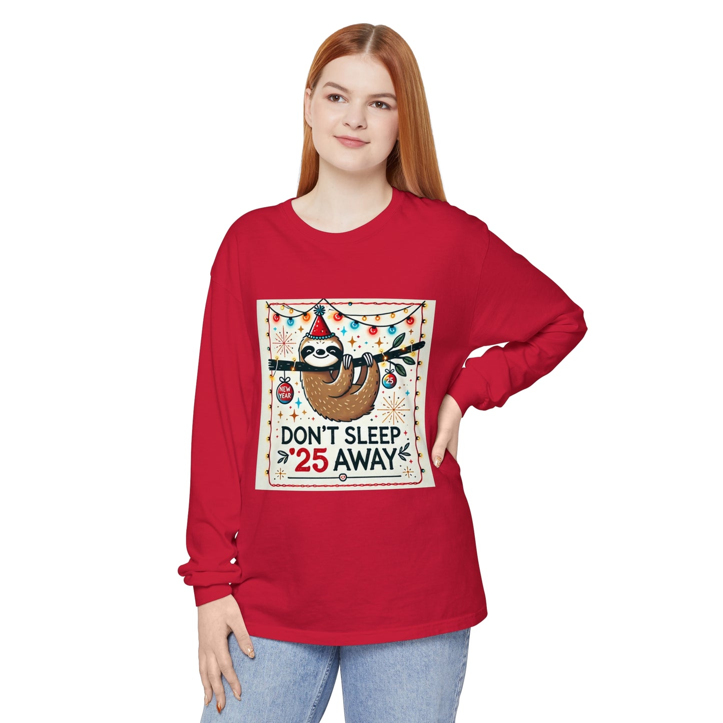 BS WETWEAR STAY AWAKE SLOTH LONGSLEEVE T-SHIRT