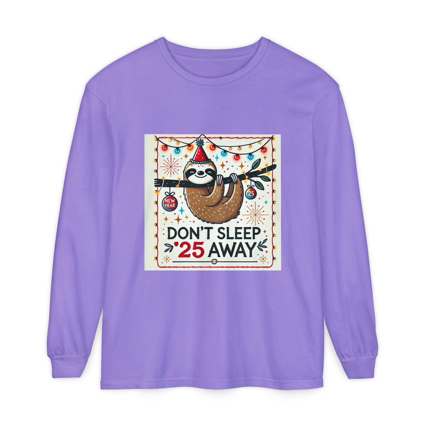 BS WETWEAR STAY AWAKE SLOTH  LONGSLEEVE T-SHIRT