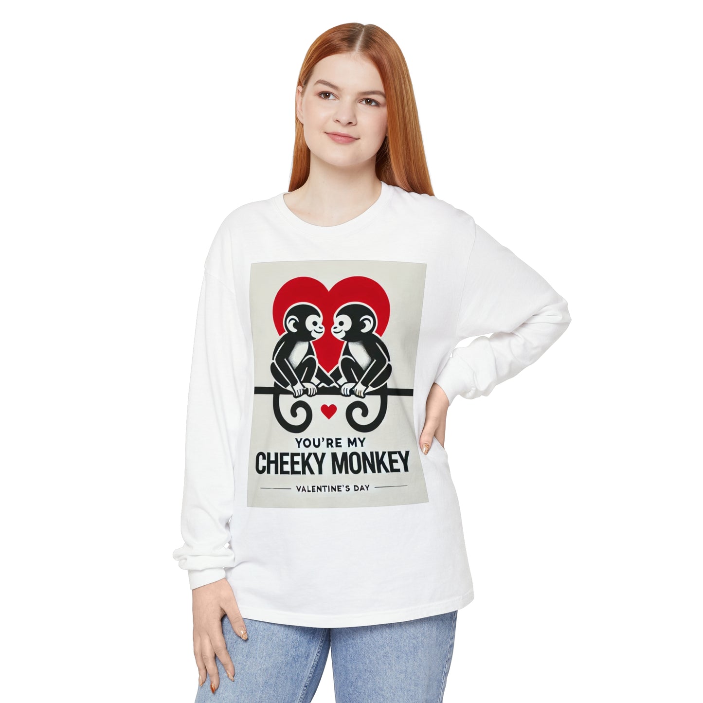BS WETWEAR DUO MONKEY VDAY LONG SLEEVE T-SHIRT