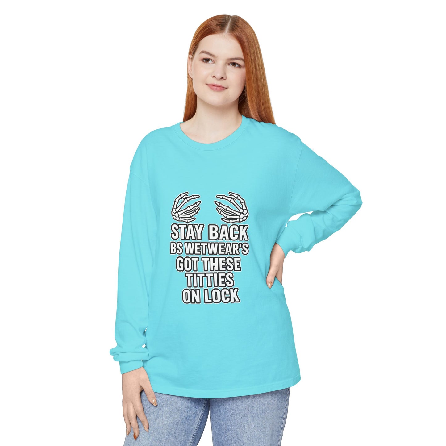 BS WETWEAR TITTIES ON LOCK LONG SLEEVE T-SHIRT