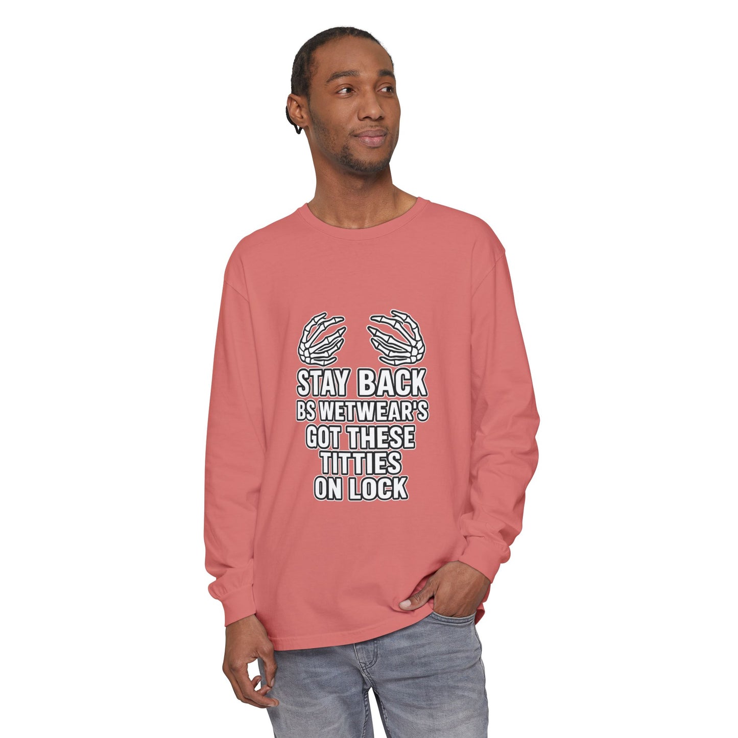BS WETWEAR TITTIES ON LOCK LONG SLEEVE T-SHIRT
