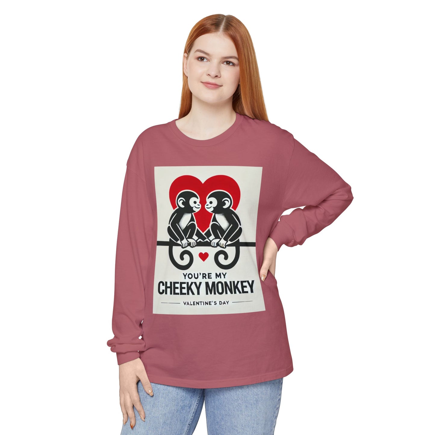 BS WETWEAR DUO MONKEY VDAY LONG SLEEVE T-SHIRT