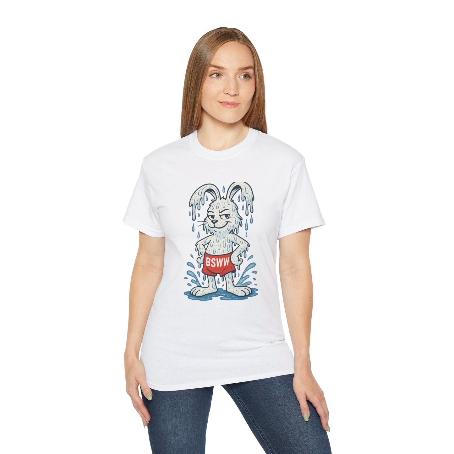 BS WETWEAR WET RABBIT – DRENCHED, DRIPPY, AND DOWNRIGHT LEGENDARY T-SHIRT