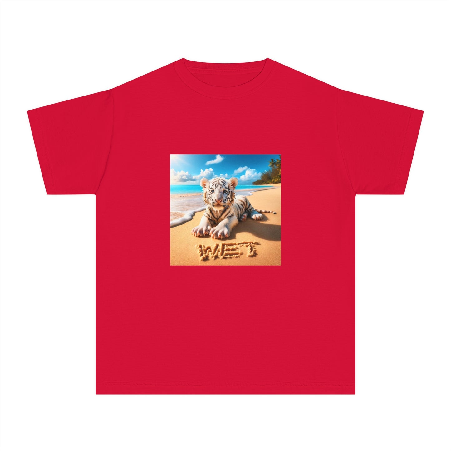 BS WETWEAR KIDS WET BABY WHITE TIGER T-SHIRT