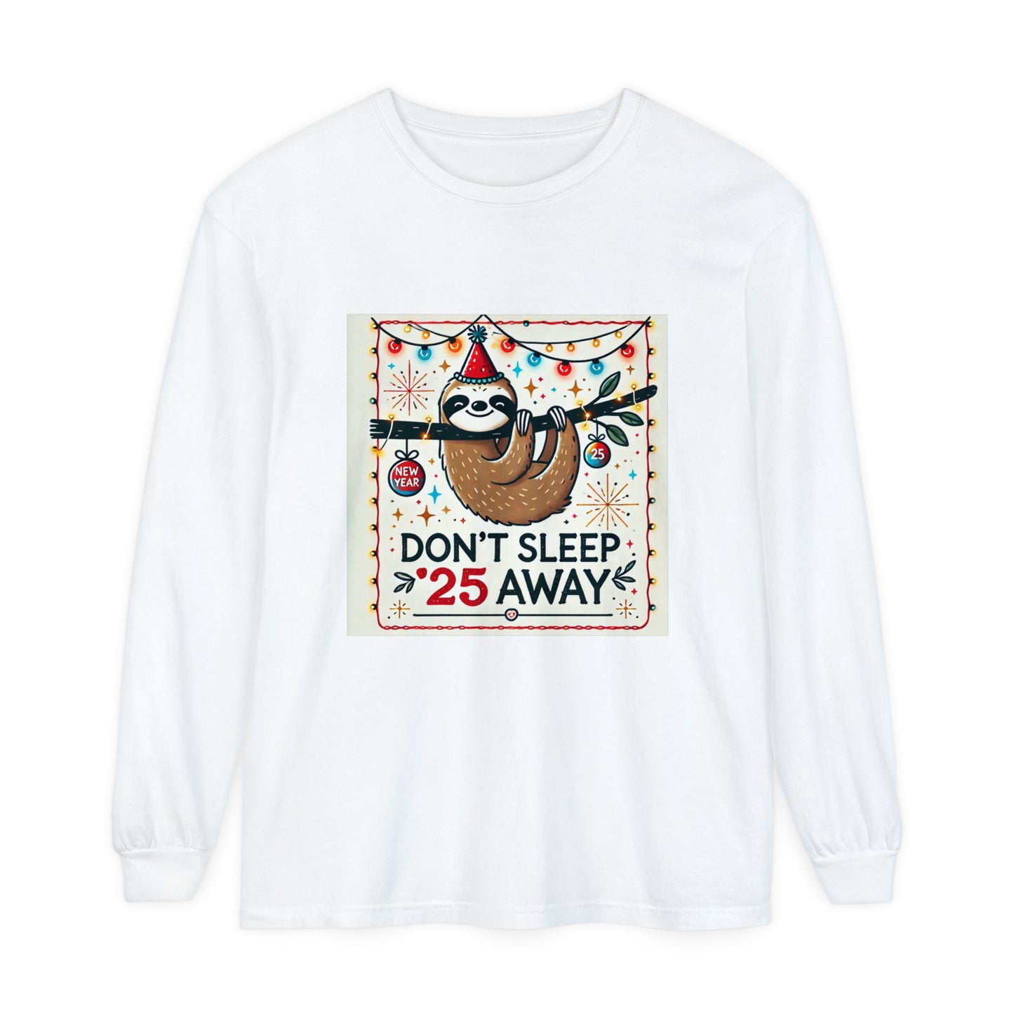 BS WETWEAR STAY AWAKE SLOTH LONGSLEEVE T-SHIRT