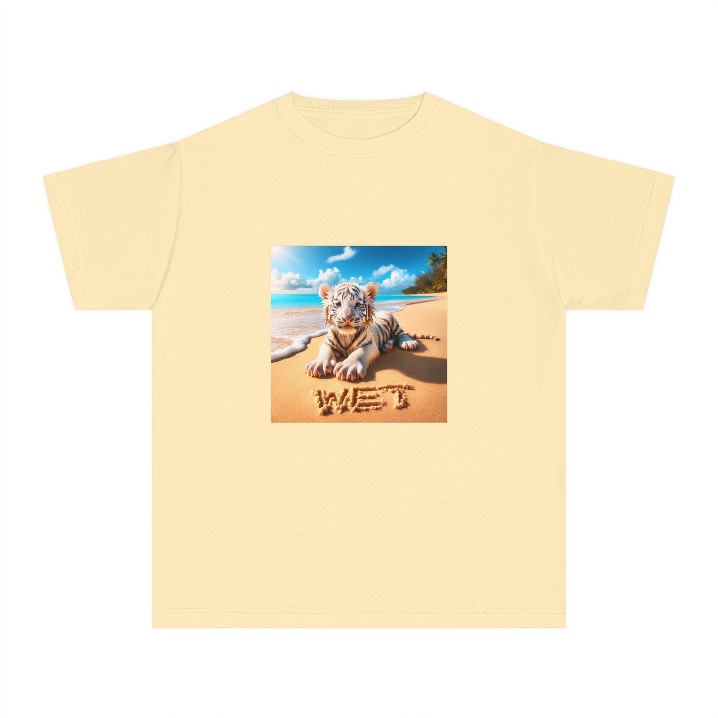 BS WETWEAR KIDS WET BABY WHITE TIGER T-SHIRT