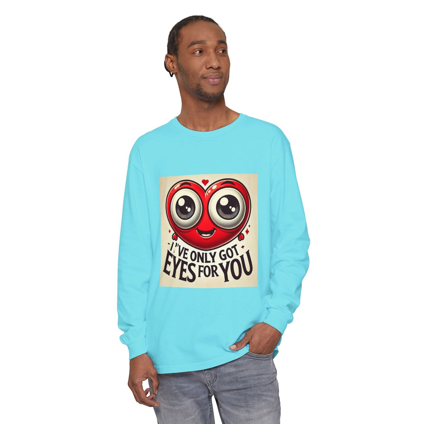 BS WETWEAR GOOGLY EYES VDAY LONG SLEEVE T-SHIRT