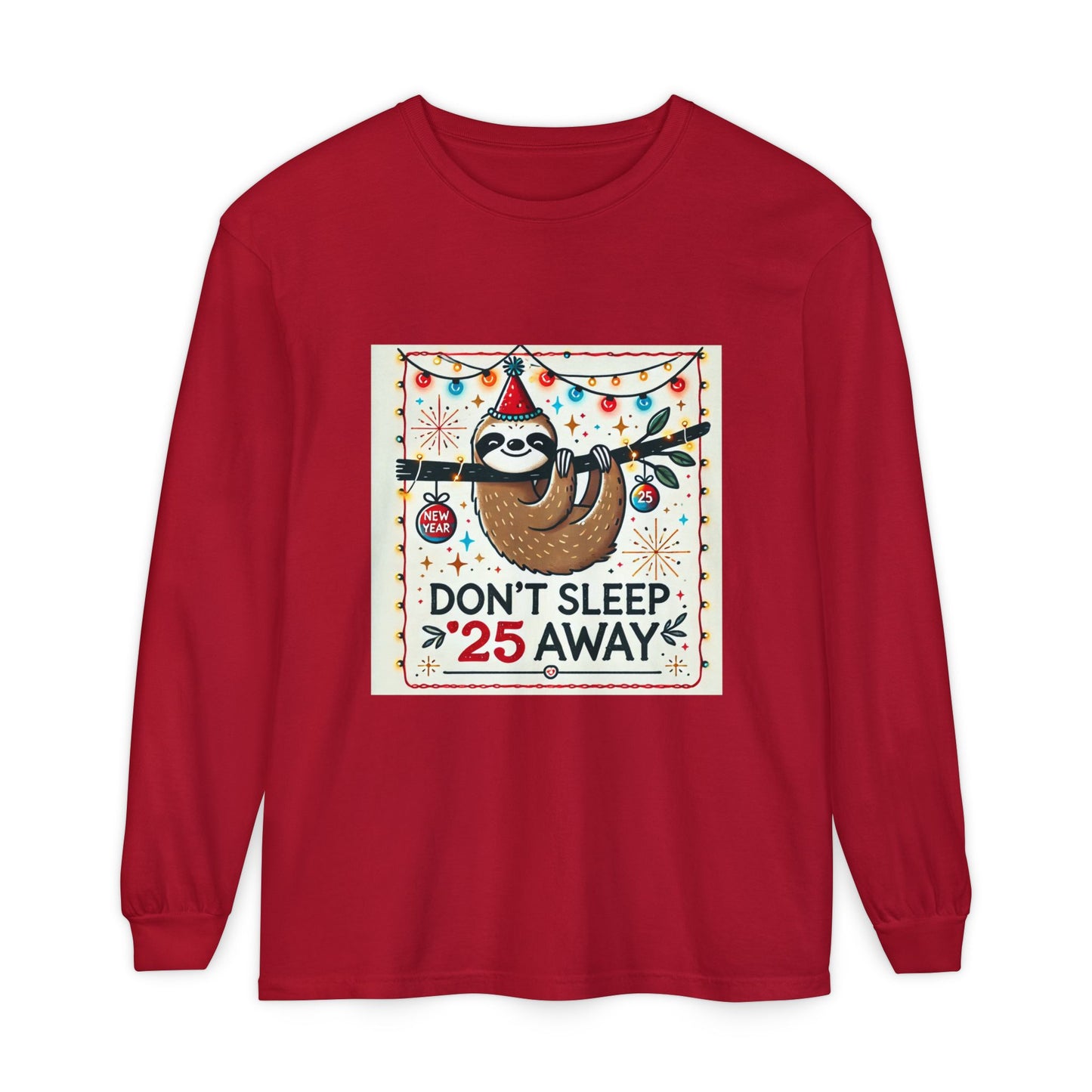 BS WETWEAR STAY AWAKE SLOTH  LONGSLEEVE T-SHIRT