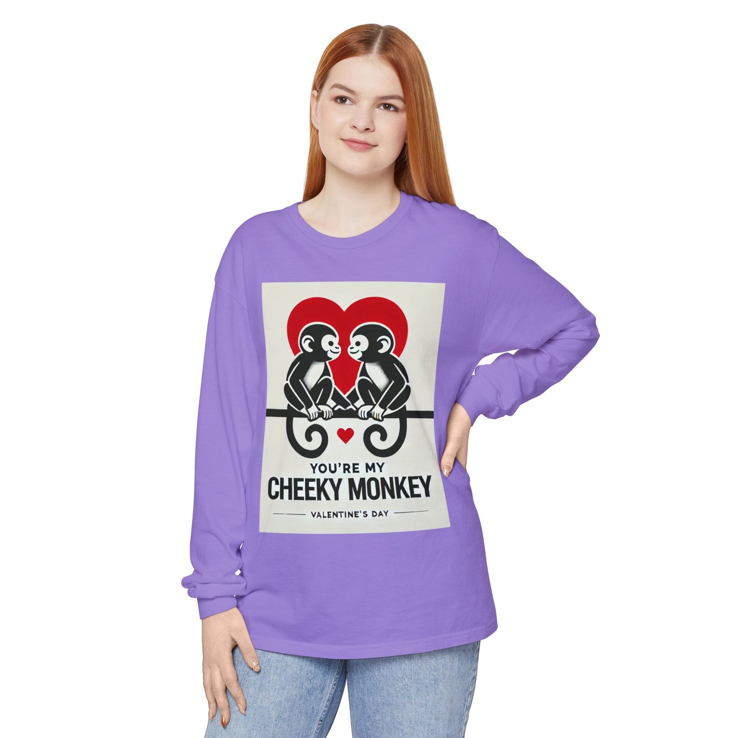 BS WETWEAR DUO MONKEY VDAY LONG SLEEVE T-SHIRT