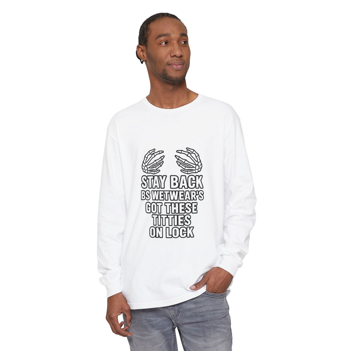 BS WETWEAR TITTIES ON LOCK LONG SLEEVE T-SHIRT