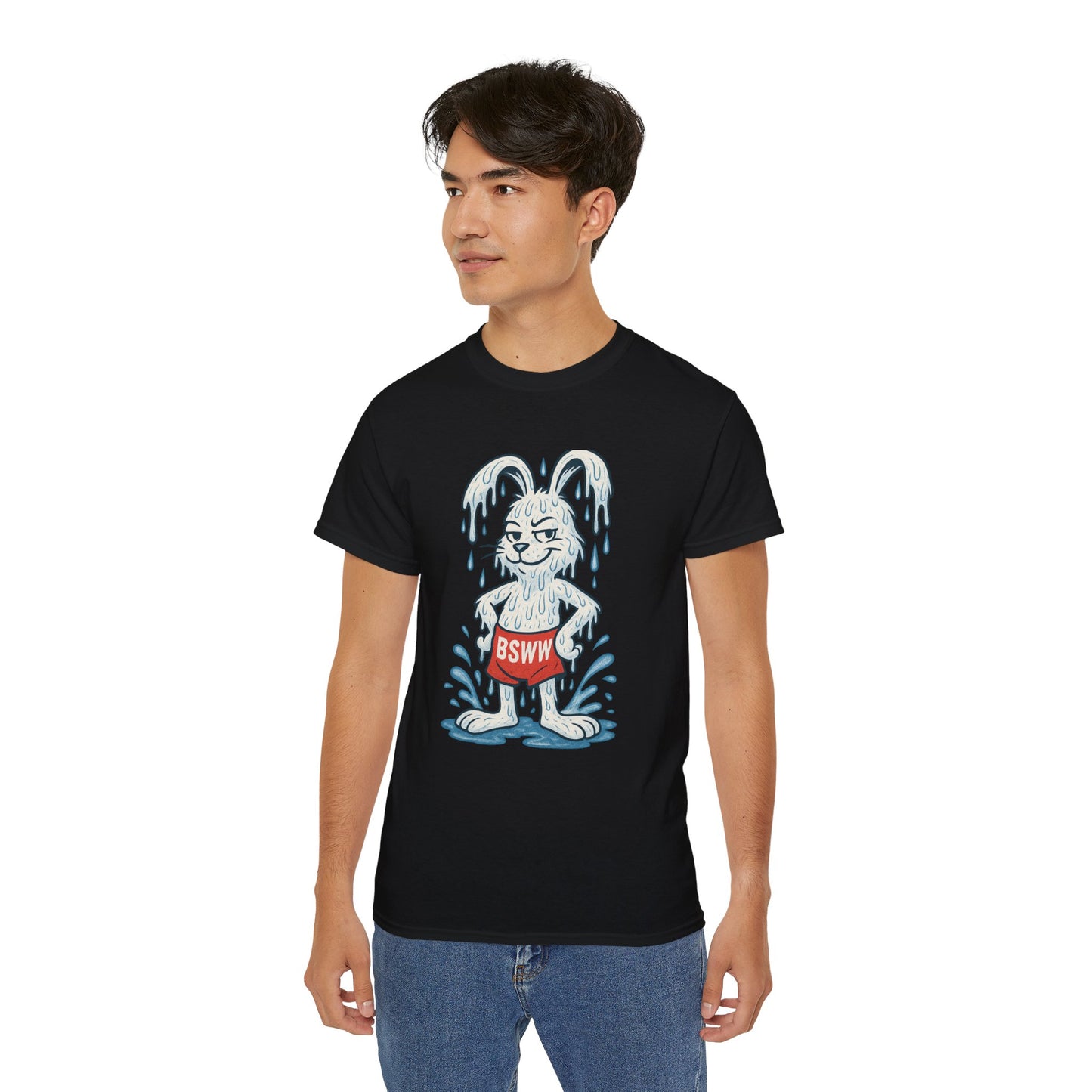 BS WETWEAR WET RABBIT – DRENCHED, DRIPPY, AND DOWNRIGHT LEGENDARY T-SHIRT