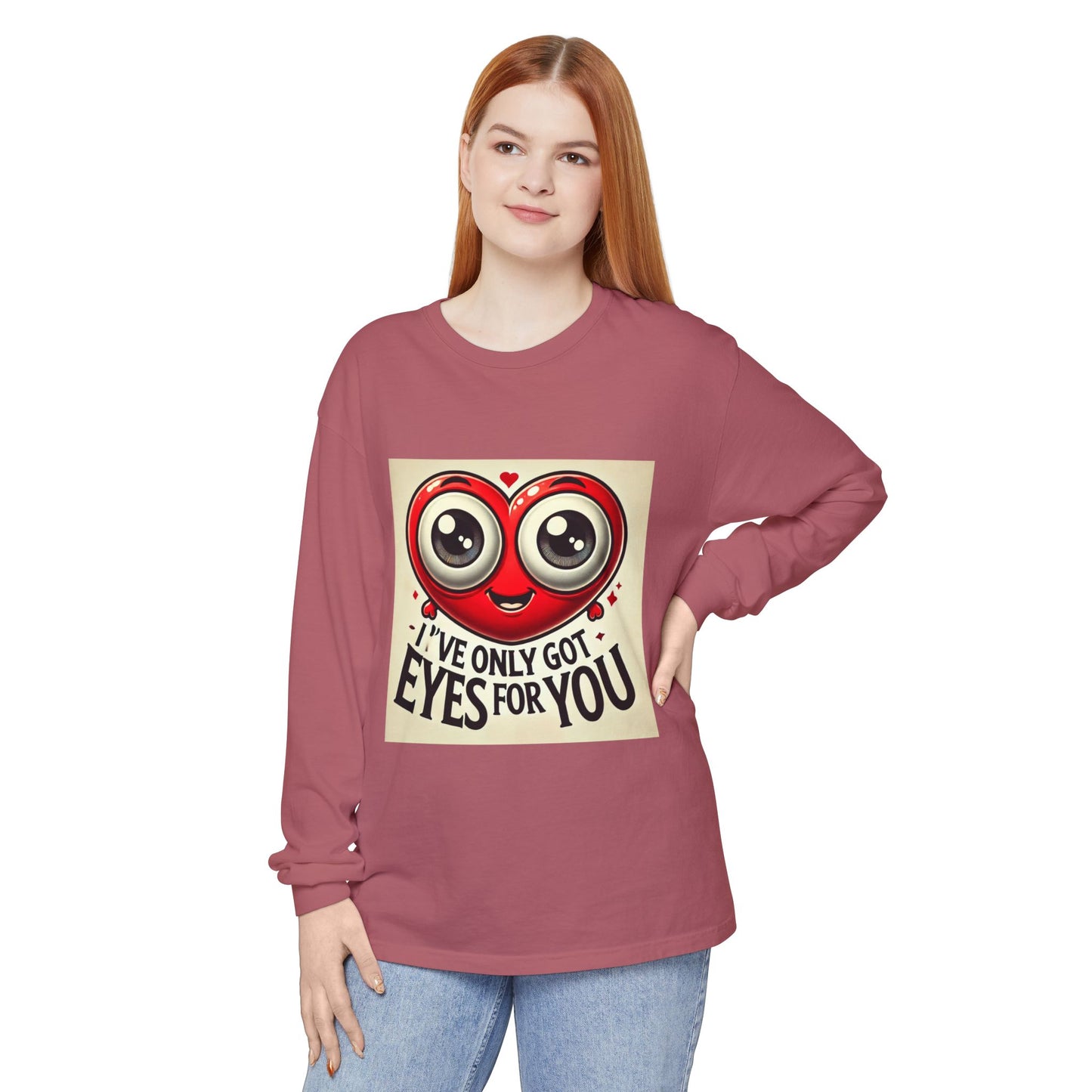 BS WETWEAR GOOGLY EYES VDAY LONG SLEEVE T-SHIRT