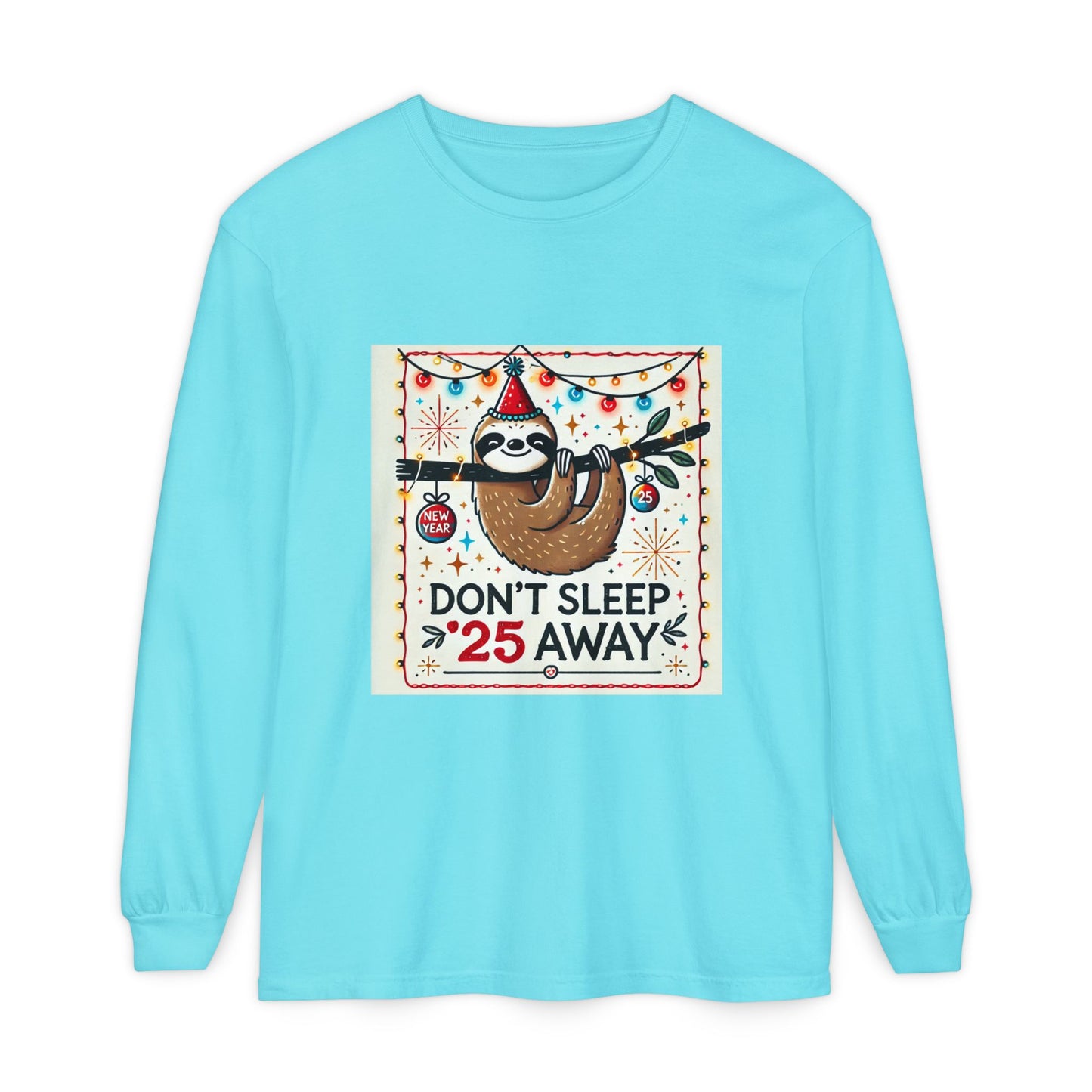 BS WETWEAR STAY AWAKE SLOTH  LONGSLEEVE T-SHIRT