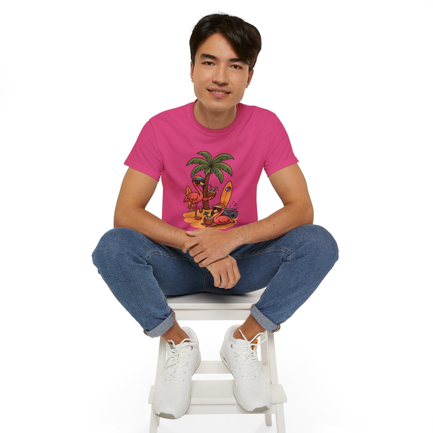 BS WETWEAR FLAMINGO FIESTA MODE T-SHIRT