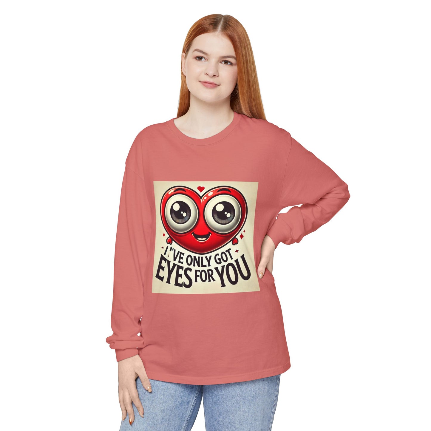 BS WETWEAR GOOGLY EYES VDAY LONG SLEEVE T-SHIRT