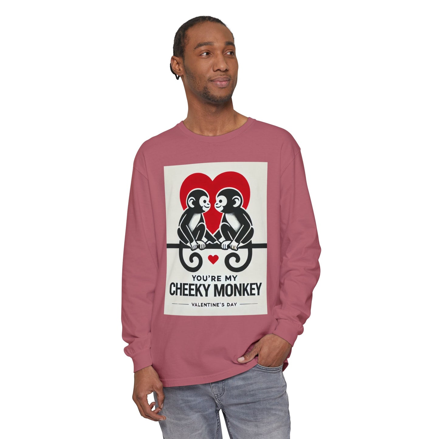 BS WETWEAR DUO MONKEY VDAY LONG SLEEVE T-SHIRT
