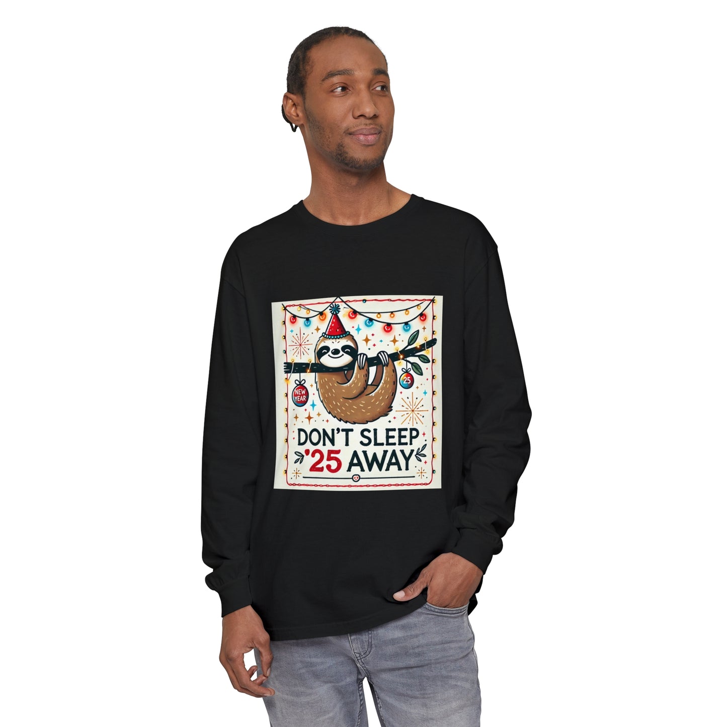 BS WETWEAR STAY AWAKE SLOTH LONGSLEEVE T-SHIRT