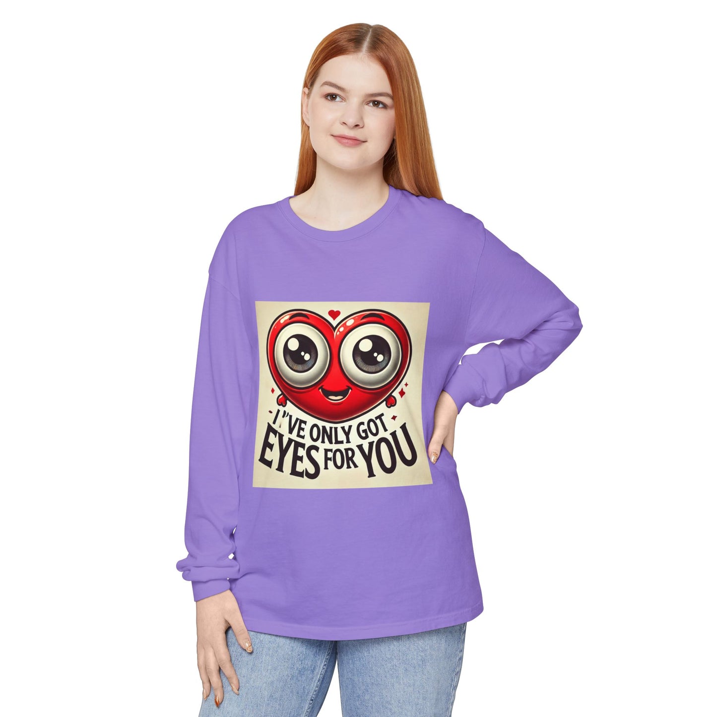 BS WETWEAR GOOGLY EYES VDAY LONG SLEEVE T-SHIRT