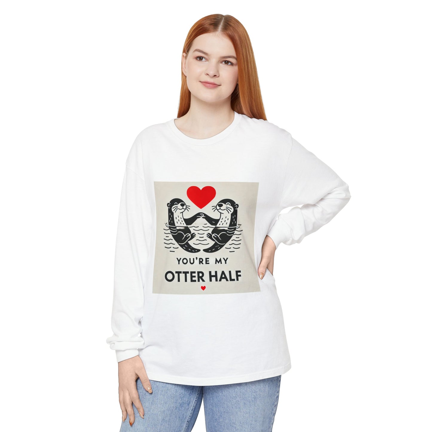 BS WETWEAR DUO OTTER VDAY LONG SLEEVE T-SHIRT