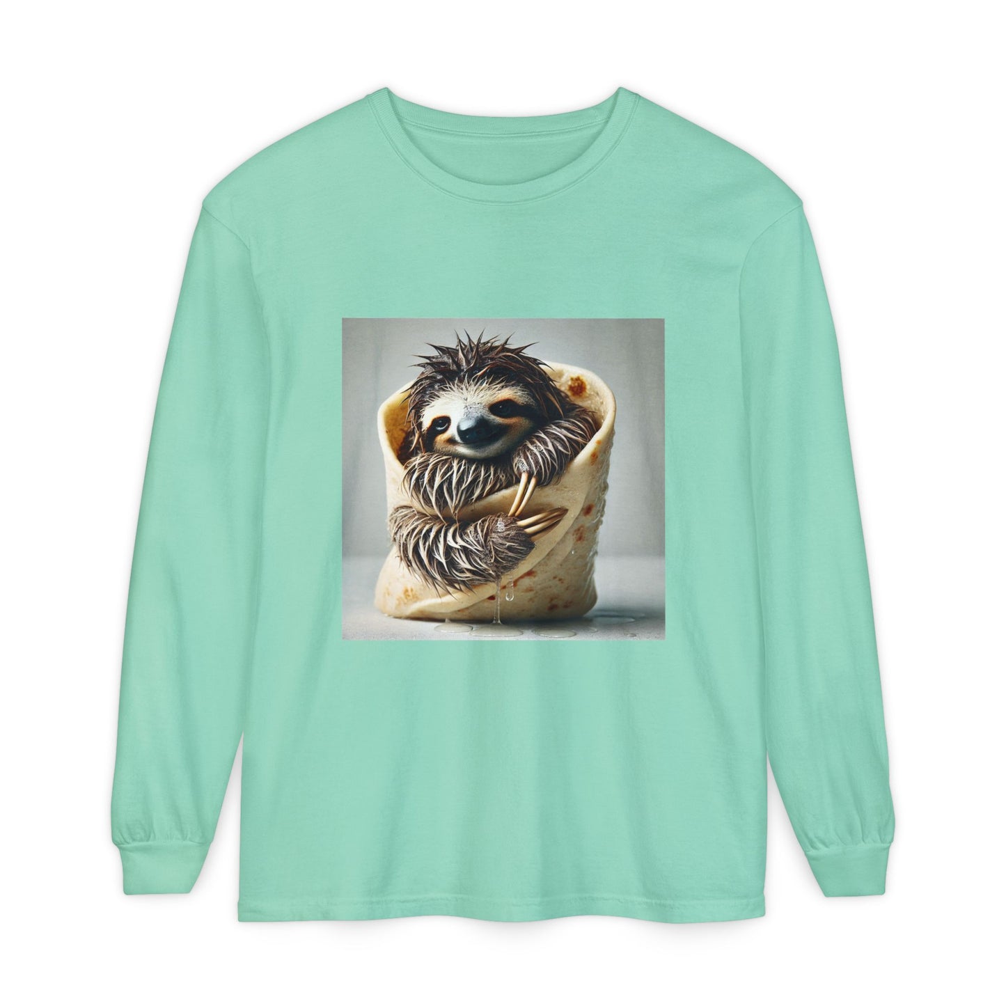 BS WETWEAR SLOTH BURRITO LONGSLEEVE T-SHIRT
