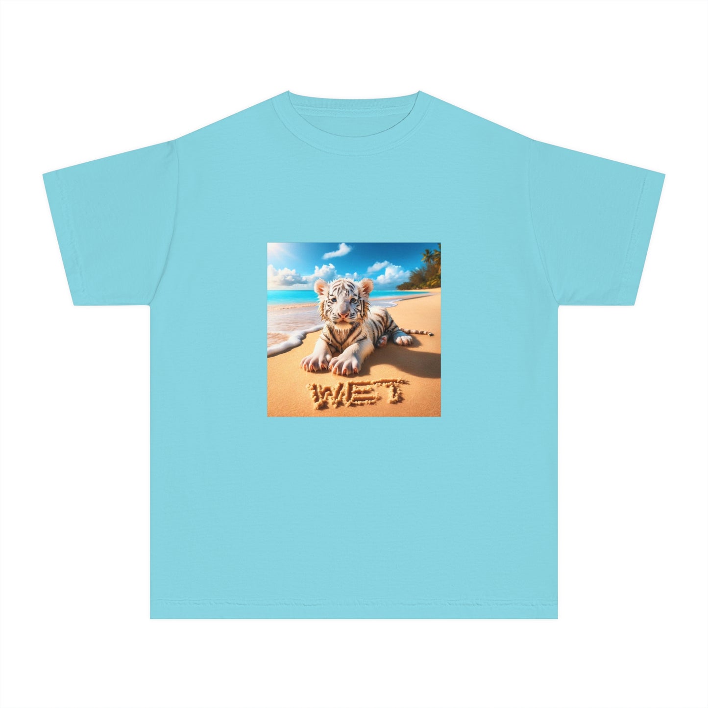 BS WETWEAR KIDS WET BABY WHITE TIGER T-SHIRT