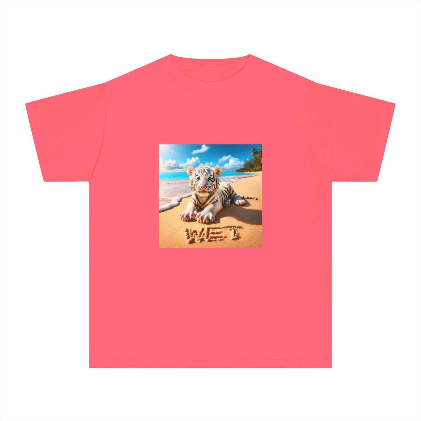 BS WETWEAR KIDS WET BABY WHITE TIGER T-SHIRT