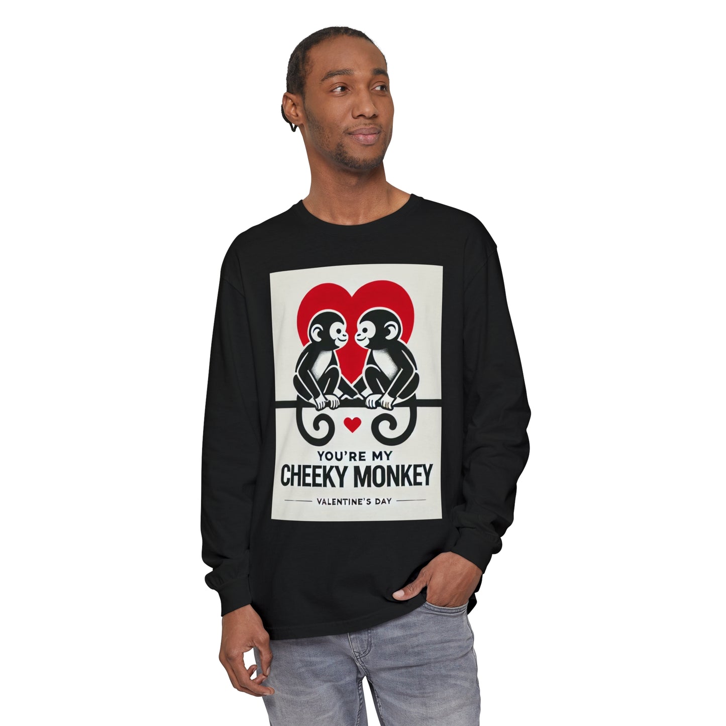 BS WETWEAR DUO MONKEY VDAY LONG SLEEVE T-SHIRT