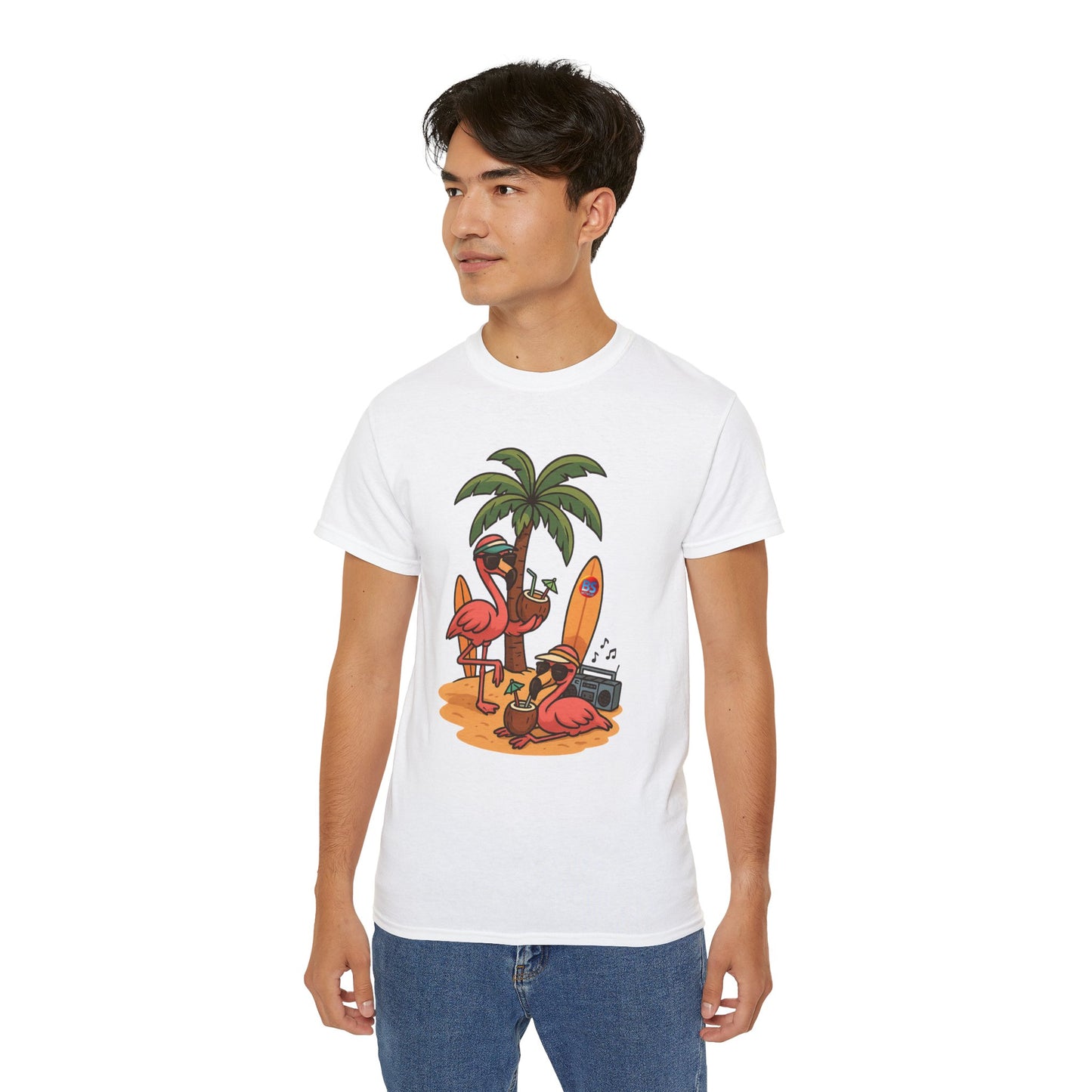 BS WETWEAR FLAMINGO FIESTA MODE T-SHIRT