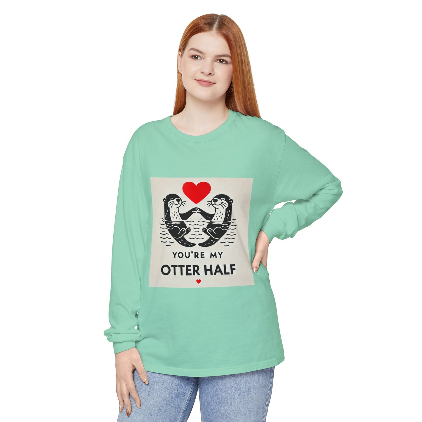 BS WETWEAR DUO OTTER VDAY LONG SLEEVE T-SHIRT