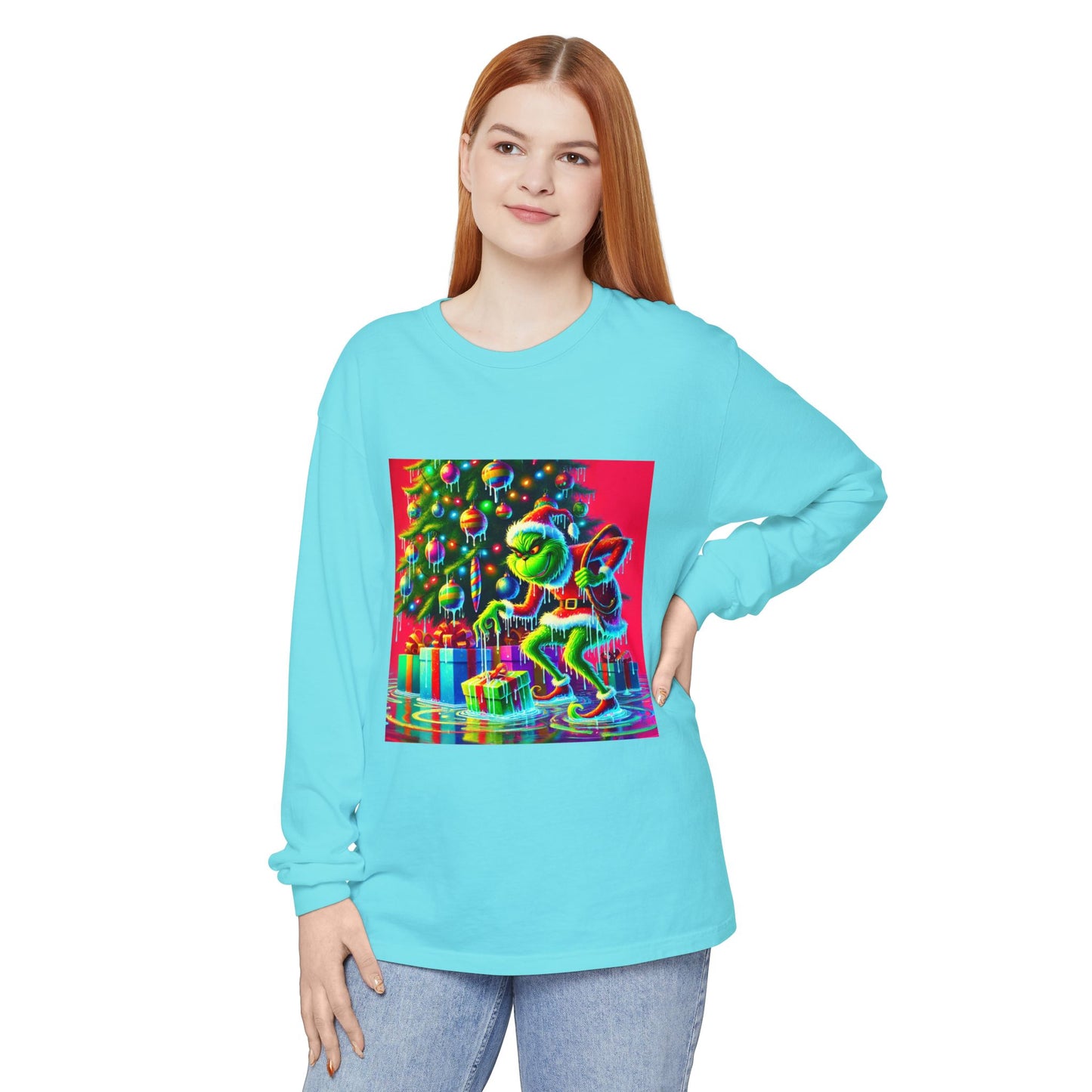 BS WETWEAR GRINCHMAS SOAKED IN STYLE LONGSLEEVE T-SHIRT