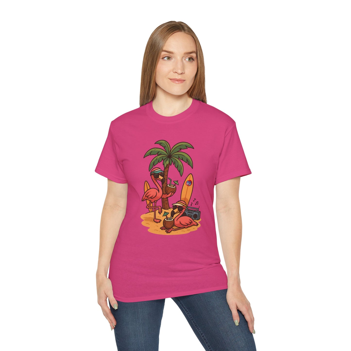 BS WETWEAR FLAMINGO FIESTA MODE T-SHIRT