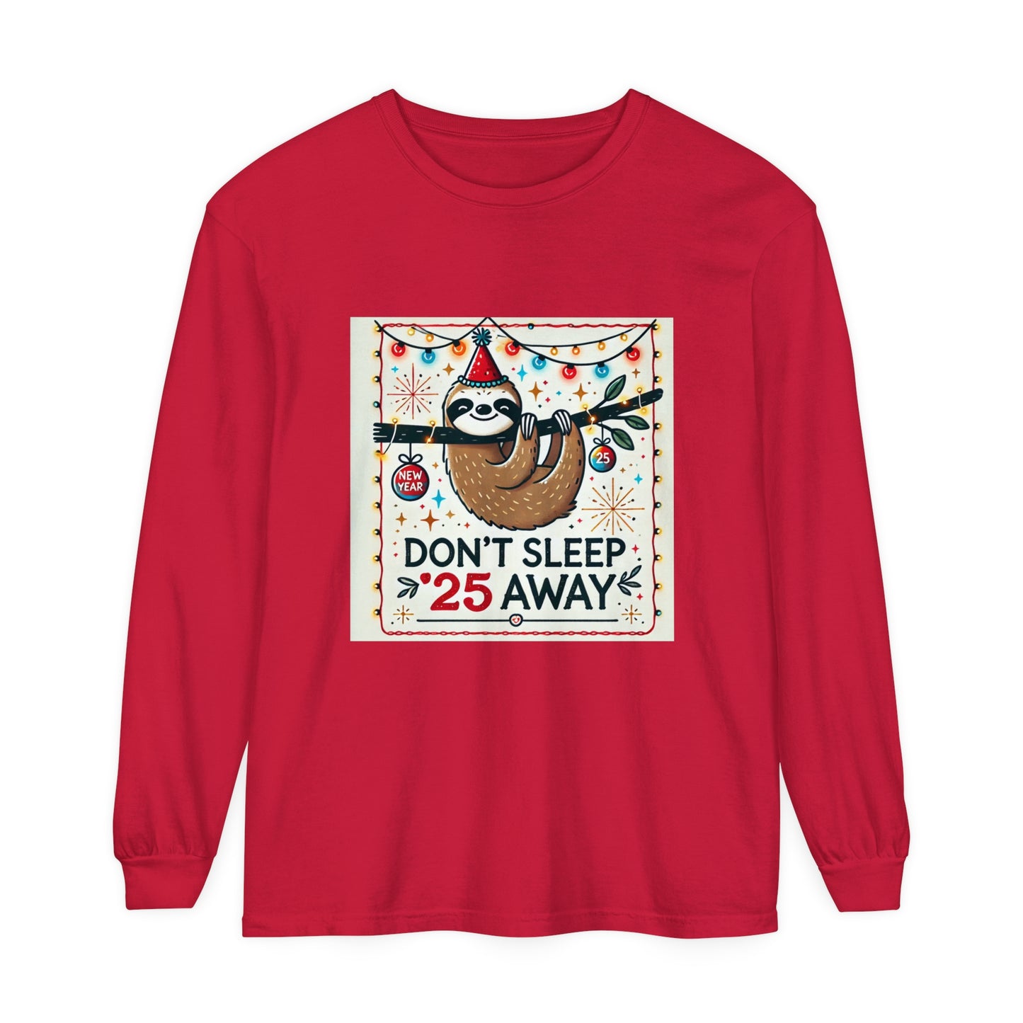 BS WETWEAR STAY AWAKE SLOTH LONGSLEEVE T-SHIRT