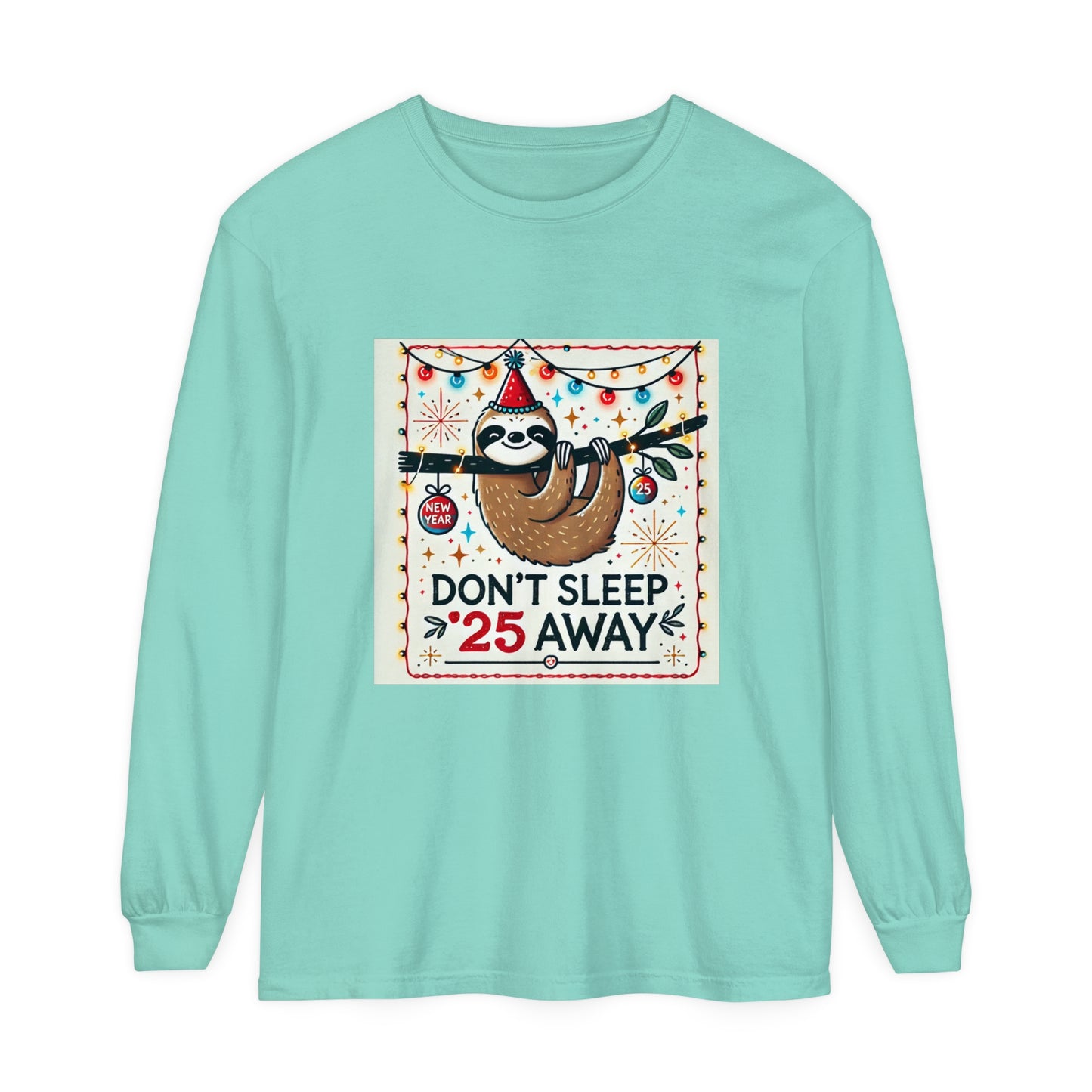 BS WETWEAR STAY AWAKE SLOTH LONGSLEEVE T-SHIRT