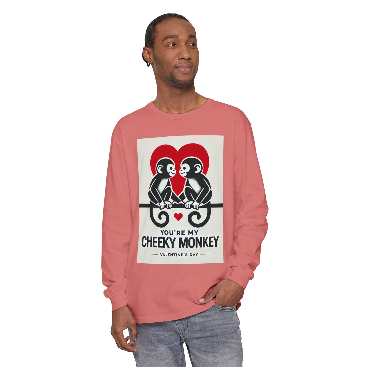 BS WETWEAR DUO MONKEY VDAY LONG SLEEVE T-SHIRT